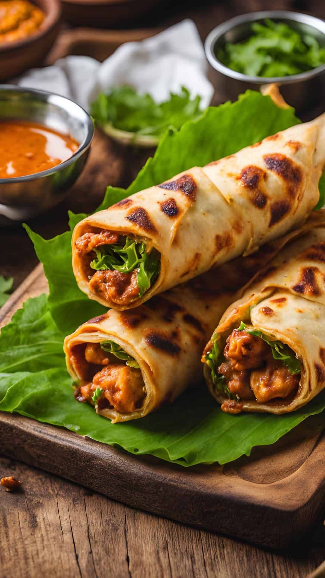 Veg-kathi-roll